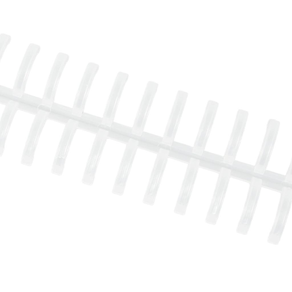 10Pcs Binding Spines Spirals Coils Combs 30 Holes Plastic Strip for Loose Leaf 1Celsius2in Diameter