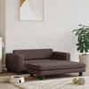 Vidaxl Dog Bed with Extension, Brown, 100X50X30 Cm, Eco-Leather