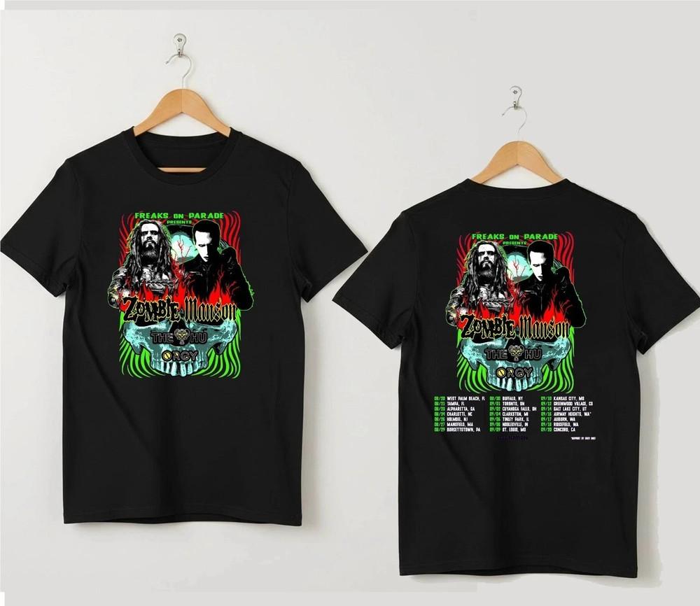 Rob Zombie 2026 Tour Freaks On Parade Concert T-Shirt Fan gift Unisex T-Shirt XXXXL