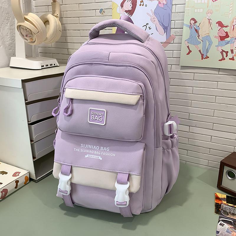 Schoolbag Large Capacity School Bag for Middle School Students: Backpack for Girls, Fresh and Cute, High Aesthetic Campus Backpack for Middle School