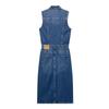 TAOP&ZA Women’s Slimming Front Slit Denim Dress – Spring/Summer Collection