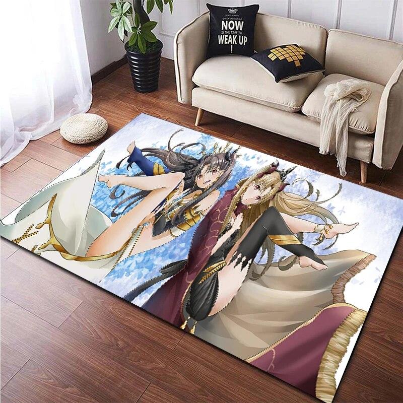 Hot Anime Sexy Girl Beauty Bedruckter Teppich für Wohnzimmer Rutschfester Teppich Schlafzimmer Moderne Heimdekoration Boden Yoga-Matte