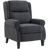 132 degrees Recliner Armchair, with Extended Footrest - Dark Grey