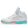 Air 5 Retro GP 'Light Aqua' (Unisex) White / Crimson Pulse-Light Aqua Kids' Basketball Shoes 440893 100