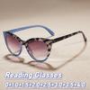 Retro Fashion Cat Eye Presbyopia Glasses Fashion Gradient Reading Glasses UV Resistant Sunglasses 0 To+4.0