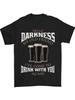 Hello Darkness My Old Friend Funny Guiness Unisexs Couple Shirt Casual Crew Neck Slight Stretch Fabric Alphabets Pattern R
