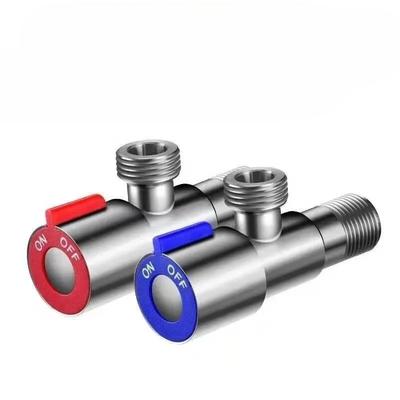 Edelstahl-Einlassventil für heißes und kaltes Wasser, Eckventile zum Befüllen von Toiletten, Waschbecken, Warmwasserbereiter, Wasserhahn für Küche und Badezimmer