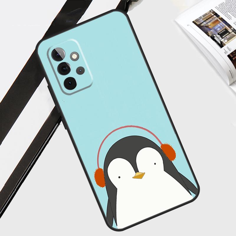 Penguin Case For Samsung Galaxy A55 A35 A15 A56 A36 A26 A16 A06 A54 A34 A14 A12 A22 A32 A52 A13 A53