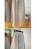 Spring 2024 Women's High-Waist Color-Contrast Wide-Leg Pants