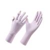 Women's UV Protection Driving Gloves: Breathable, Thin Ice Silk, Non-slip, Touchscreen, Ideal for Summer Cycling.