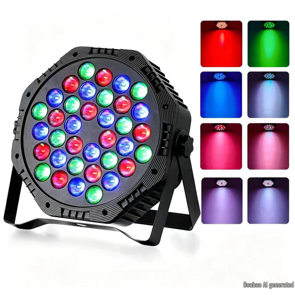 36-Color Sound-Activated Stage Lights for KTV, Bars, Weddings, and Performances - Atmosphere-Enhancing Par Lights