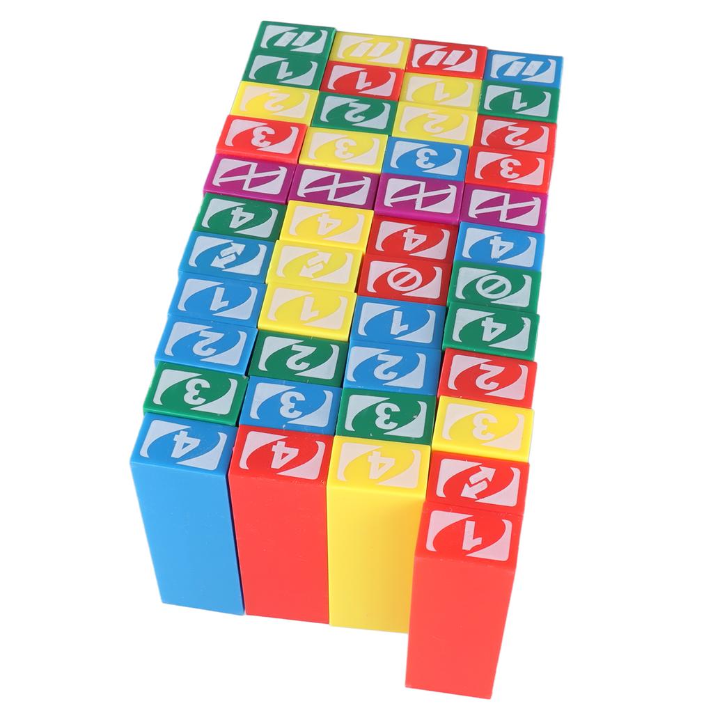 45 szt. Klocki do układania Plastikowe Solidne Stabilne Wielokolorowe Klocki Gra Budowlana dla Dzieci