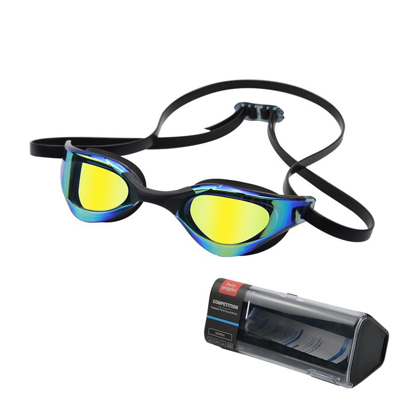 Color  swim goggle case anti fog swimming equipment  Adults Swimming Glasses goggles