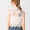 Perfect Match Women Fake Collar White Lace Floral Detachable False Collar Blouse Removable Stand Collar Tie Women Clothes Accessories