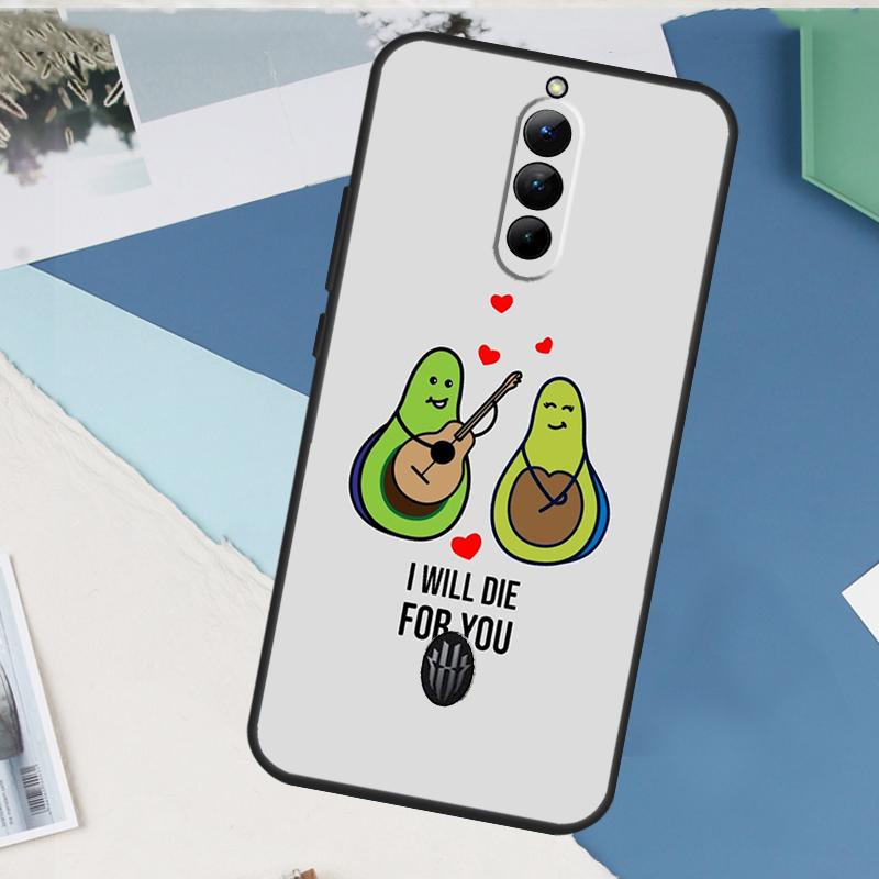 Süße Cartoon-Avocado Fitness-Hülle für ZTE Nubia Red Magic 11 10 9 8 8S 9S 10S Pro Plus 6 7 6S 7S Pro 5G 6R 10 Air Cover