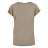 Build Your Brand Womens/Ladies Acid Wash Extended Shoulder T-Shirt