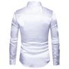 Men's 2023 Autumn Long Sleeve Shiny Casual Fashion Shirt - European Size