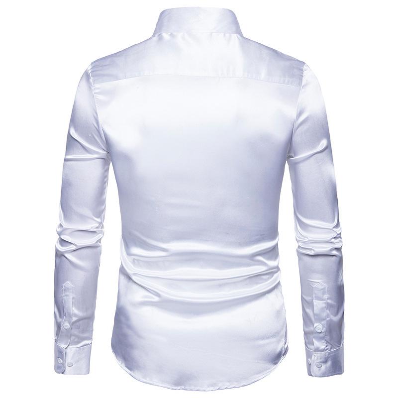 Men's 2023 Autumn Long Sleeve Shiny Casual Fashion Shirt - European Size