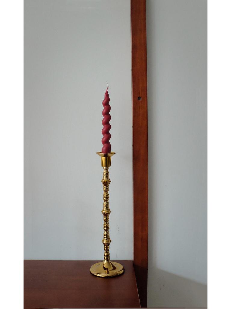 Black Wrought Iron Retro Candlestick Ornament for Christmas, Halloween, Weddings