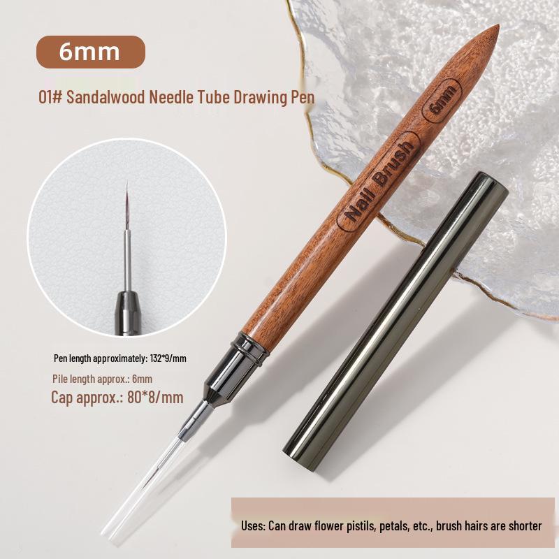 

Салонный карандаш для ультратонких линий - Карандаш из сандалового дерева для французского контура и растушевки для рисования и фототерапии