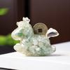Resin Animal Decor With Natural Crystal Chips For Home Office Gift