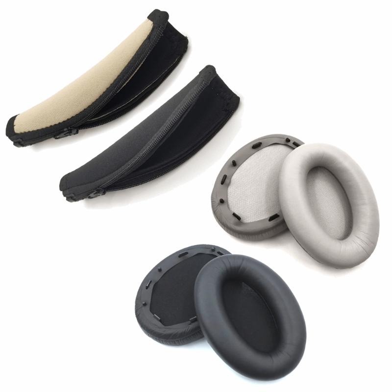 Earpads Pillow Earmuff Ear Pads for WH-1000XM3 Headphone with Buckle Ear Cushions Earpads Headband Protector