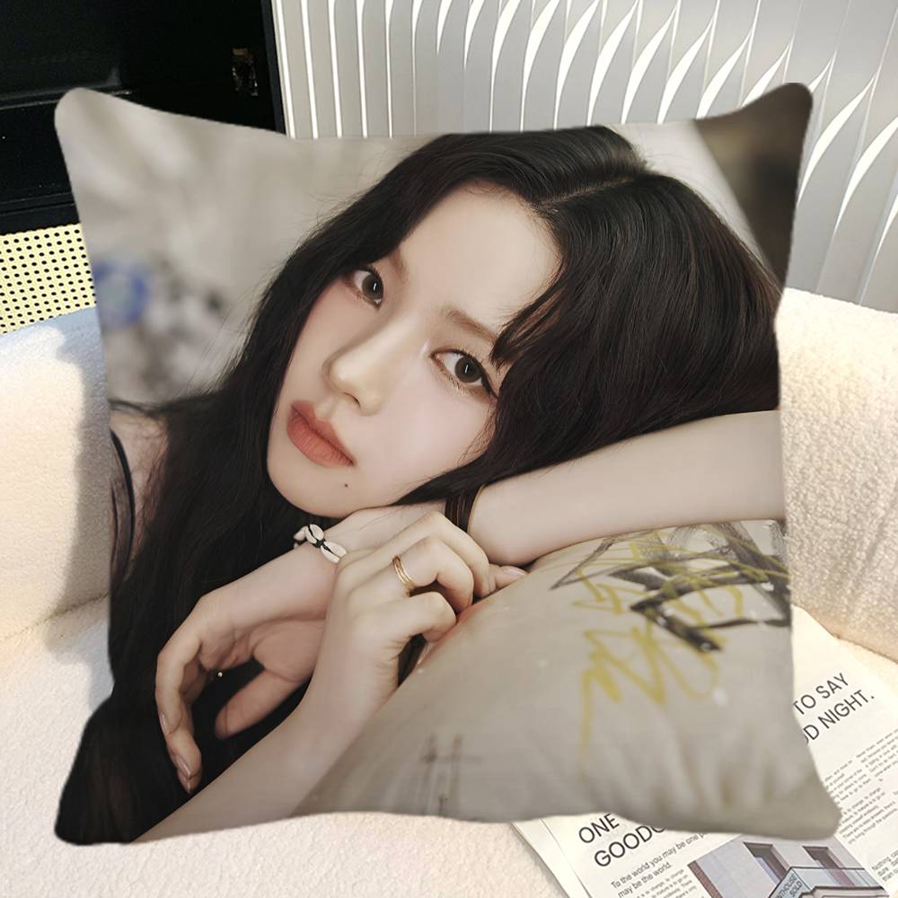 Karina Yu Ji Min Pillow Case Square Pillow Bedroom Sofa Leisure Comfort Cushion Car Home Decoration
