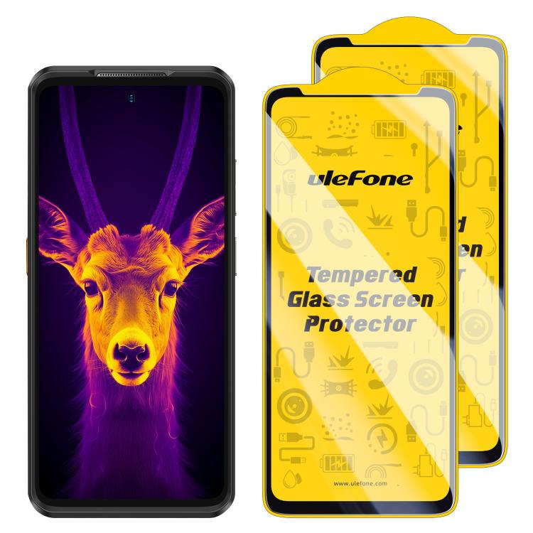 2 pezzi / Confezione Ulefone 9H HD Anti Impronta Vetro Temperato Proteggi Schermo