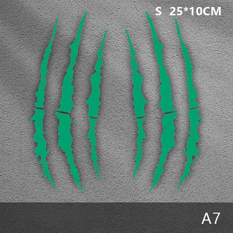 2Pcs Motorcycle Monster Claw Scratch Stickers Diy Motocross Helmet Body Vinyl Decals For Bmw Ktm Kawasaki Yamaha Suzuki Honda