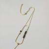 Adjustable Thin Women's Hetian Jade Clavicle Pendant Necklace
