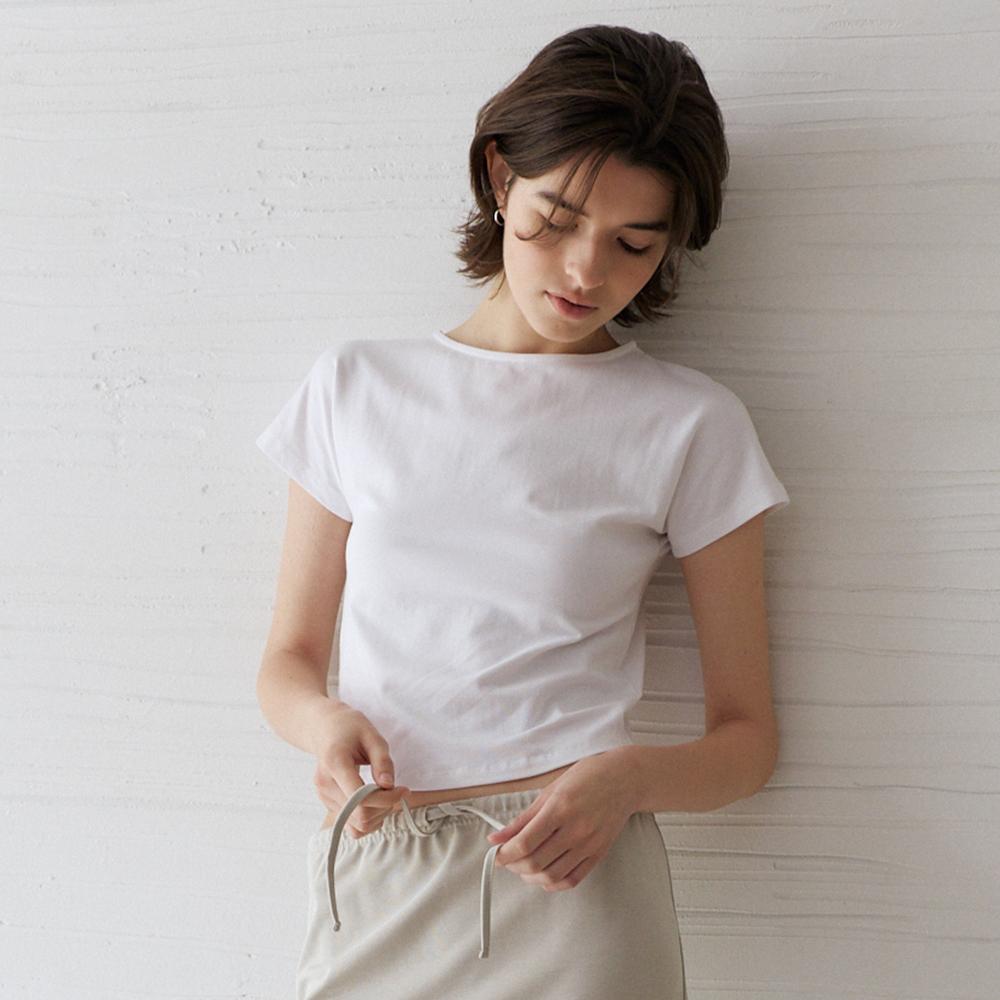 NOEUD Seamless-Line Tee (Ivory)
