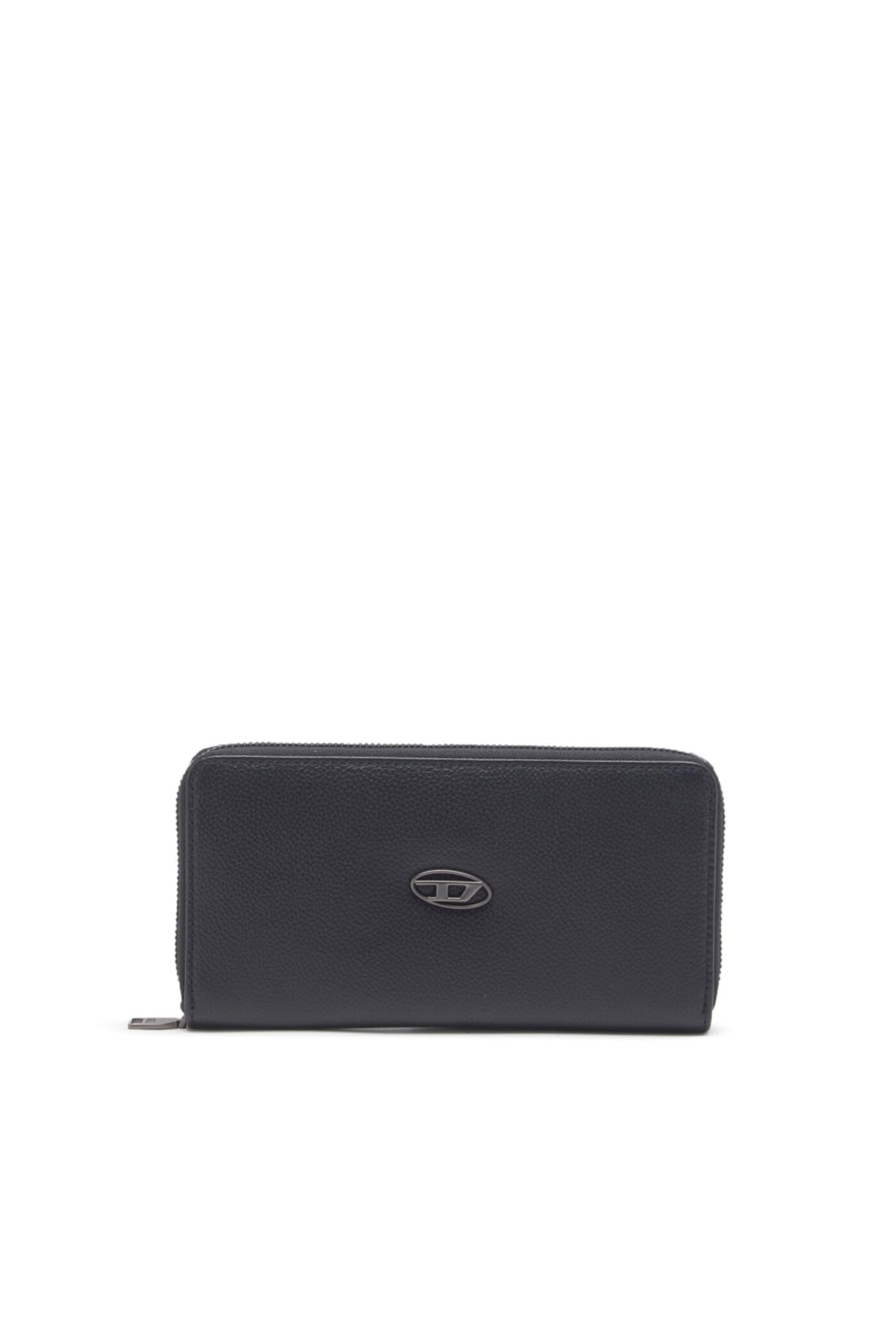 

Cow Leather D Logo Long Wallet X09015P0685 UNI Black x Ivory H8278 [Diesel] Men s