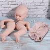 DIY Doll Parts Silicone Doll Kit Toy Unpainted Toddler Soft DIY Doll Accessories 22inchWhite