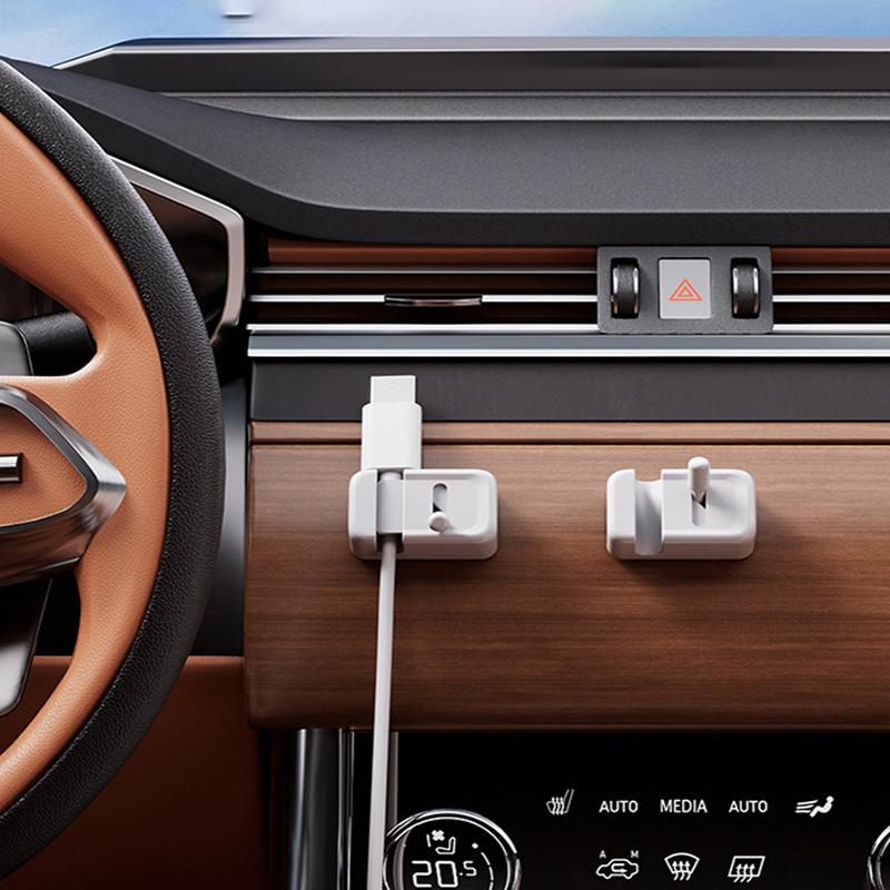 3 Stück Schreibtisch-Kabel-Organizer Mini Selbstklebend Schaltertyp Kabelclips Langlebige Kabelhalter-Clips Fester Schreibtisch-Kabelhalter