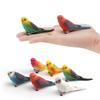 2pcs Simulated Miniature Bird Parrot Figure Model Fairy Garden Decoration Ornament Toy