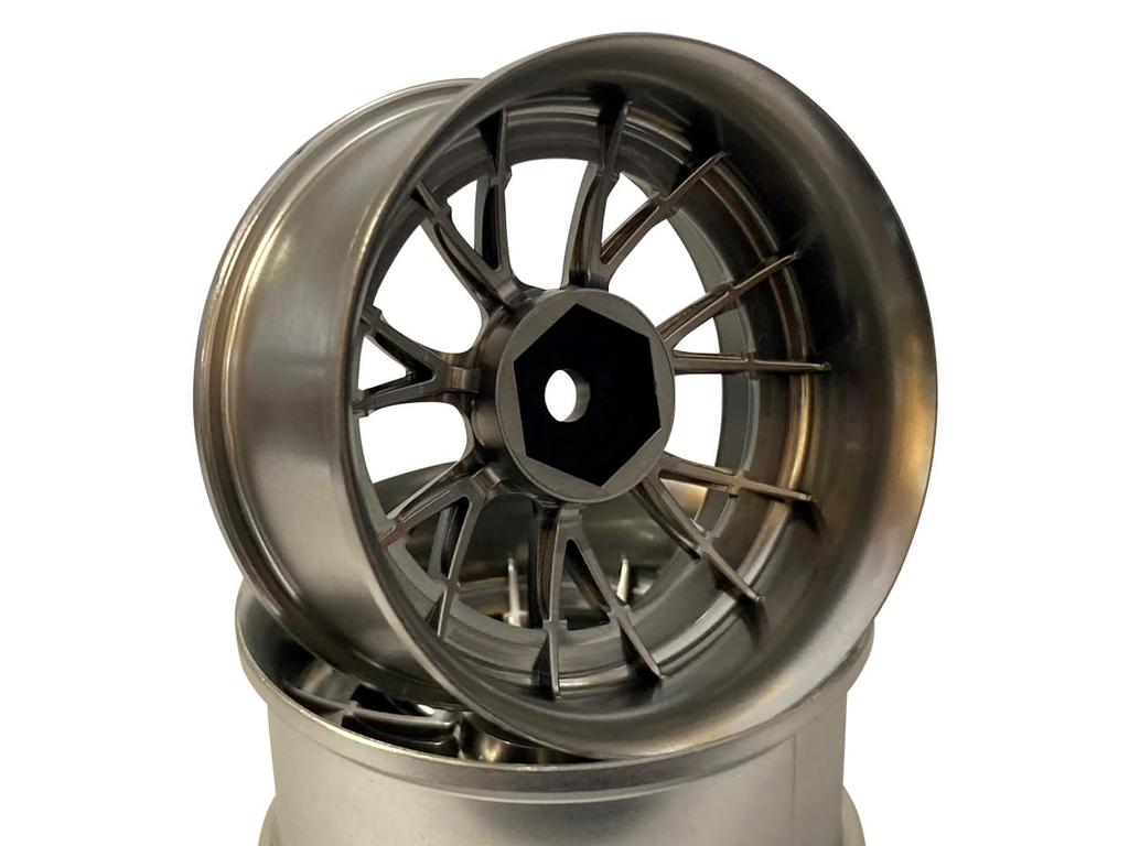 RC-ART SSR Professor MS3 Wheel, Offset 8 (Super Deep Rim), Matte Gunmetal (2pcs)