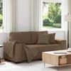 2 Seater Sofa Brown 180 X 77 X 82 Cm Fabric