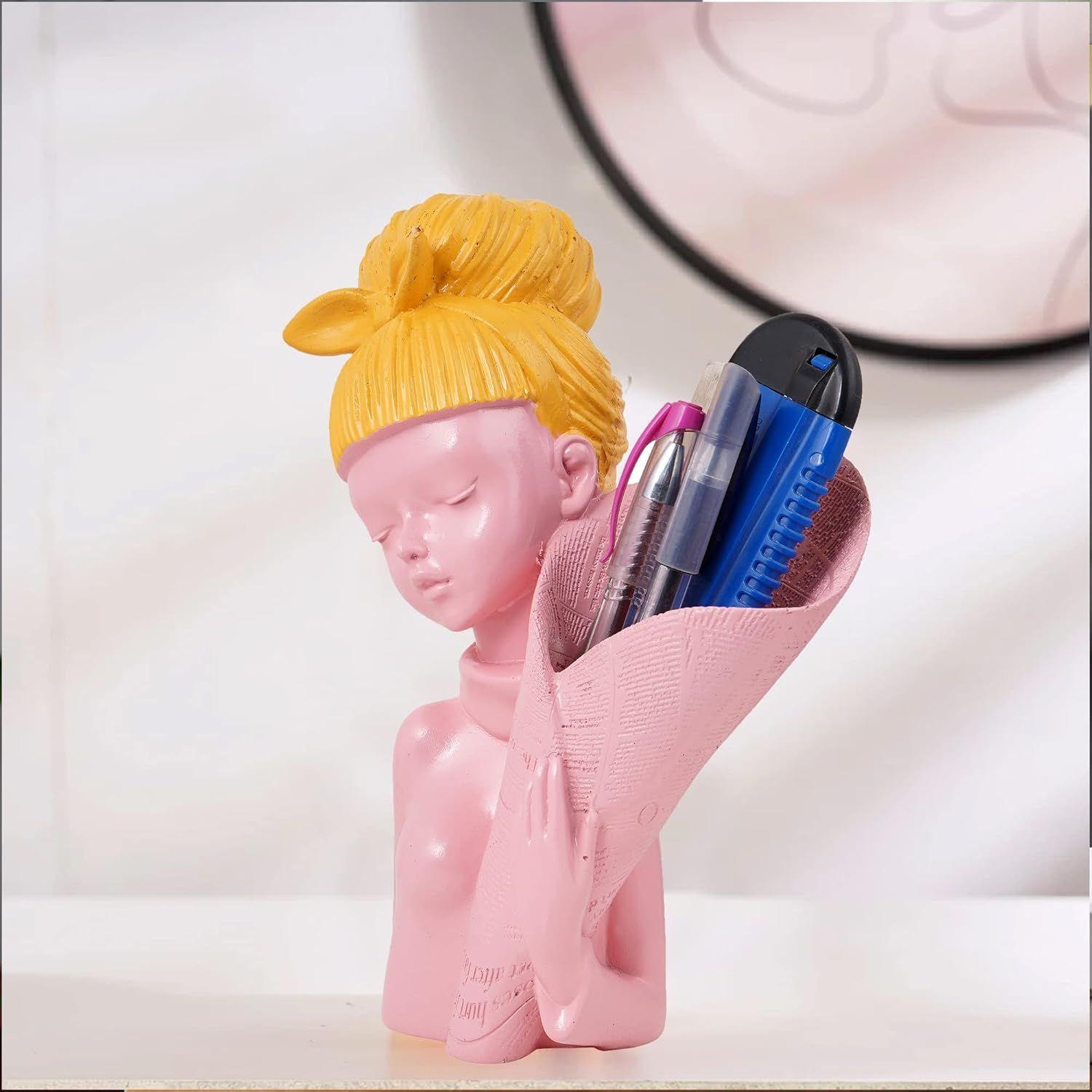 

Angel Girl Fantasy Showpiece for Home Decor | Winged Fairy Statue for Shelves | Resin, Pink, 10 X 7 cm розовый