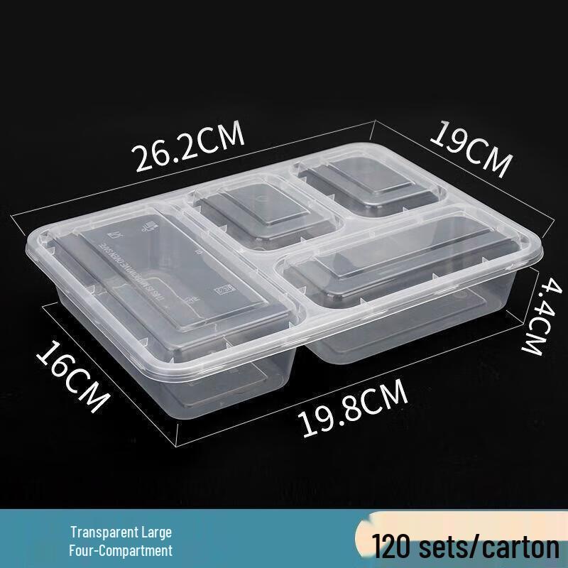 

Disposable Multi-Compartment Meal Prep Containers