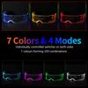 Óculos LED Luminosos Coloridos Legais Óculos de Festa Piscantes de Luz Neon Brilhante Para Decoração de Festa de Dança de DJ de Boate