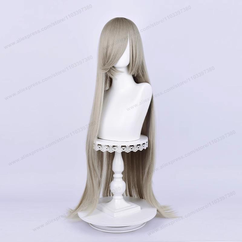 Anime 100Cm Long Staight Cosplay Synthetic Wig Black White Red Pink Brown Gold Blue Women Heat Resistant Hair High Quality Wigs