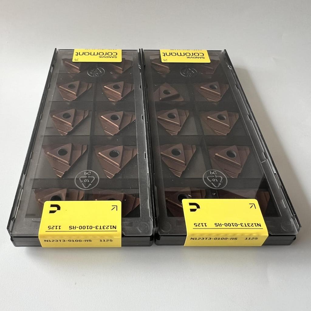 SANDVIK / N123T3-0100-RS 1125 / Original Swedish hard alloy blade 10 Pcs