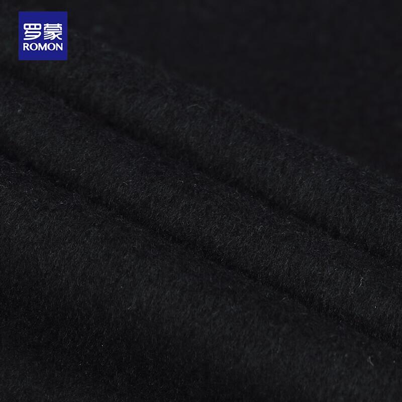 ROMON E Men's Wool Blend Mid-Length Overcoat