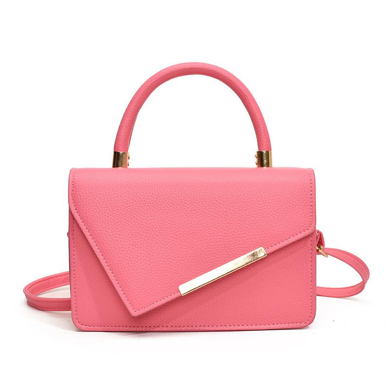 Stylish Pu Leather Mini Handbag For Women Available In Black White Pink And Brown Shades