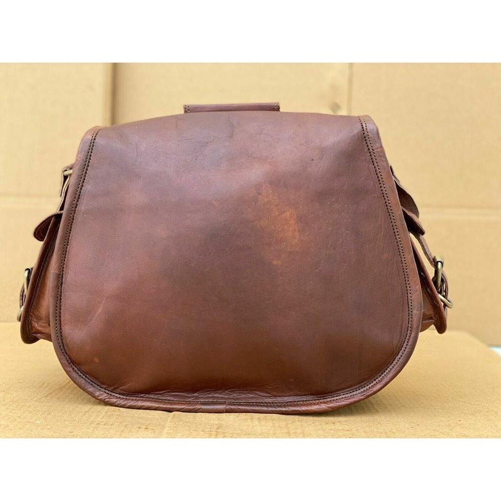 Skórzana torba listonoszka torebka torebka tote tornister z wieloma kieszeniami torba damska Vintage