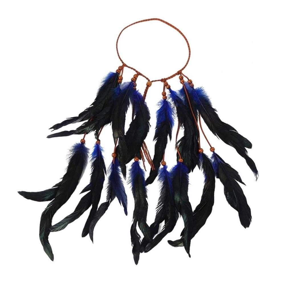 Feather Tassel Ethnic Headdress Boho Chic Bohemian Headband Indian Tribal Headband Gypsy Festival