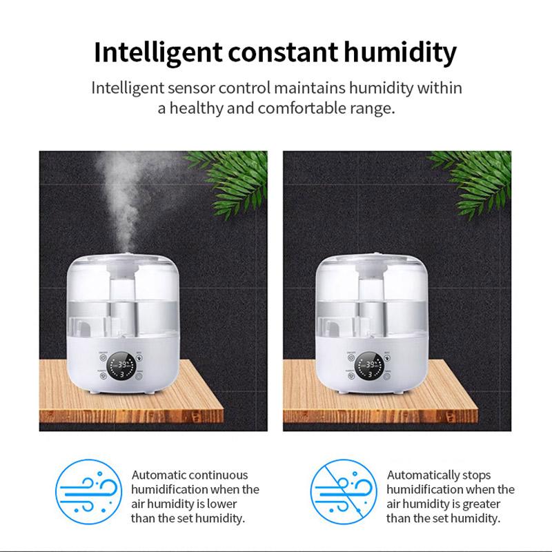 3L Air Humidifier Large Capacity Home Humidifier Plant Mist Aroma Diffuser with Remote Control Timer