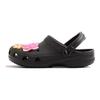 Crocs Mardi Mercredi X  Classic Clog Runde Zehenpartie Dicke Sohle Florale Clogs Unisex Clogs Schwarz 211769-001