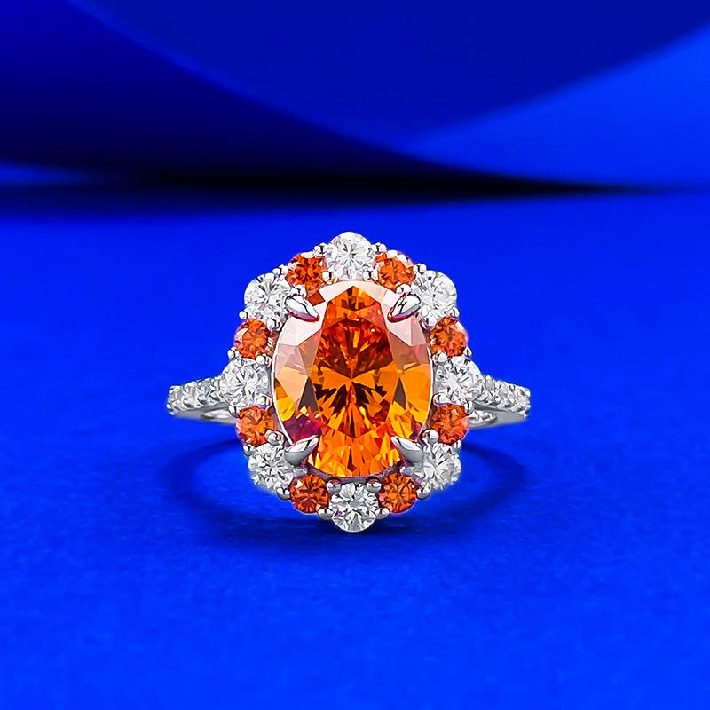 

4 Krafanta Апельсиновая газированная вода Высокоуглеродистое кольцо с бриллиантом Ветер No. 9