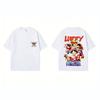 New Arrival One Piece Luffy Print Loosefit Shortsleeve Cotton Tshirt Summer Trendy Pure Cotton Casual Stylish